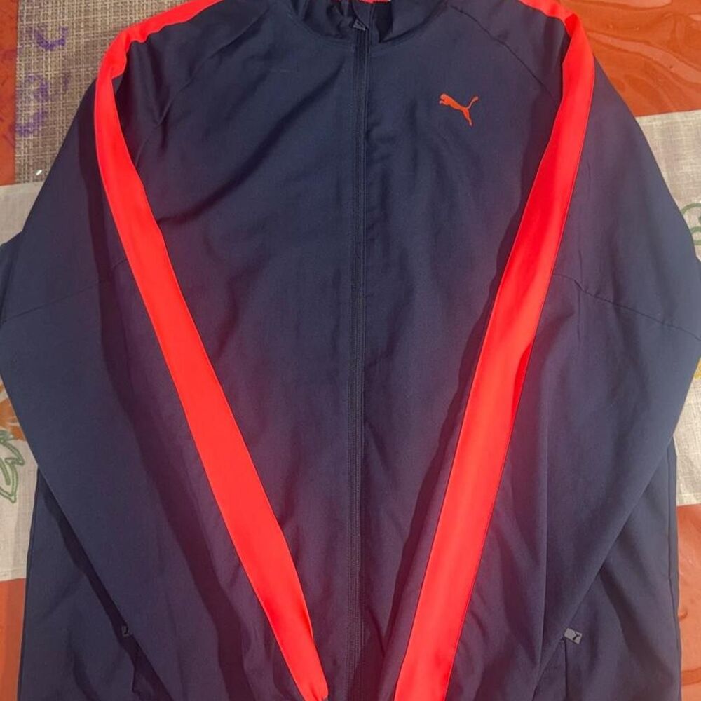 Puma Men's Navy and Blue Jacket